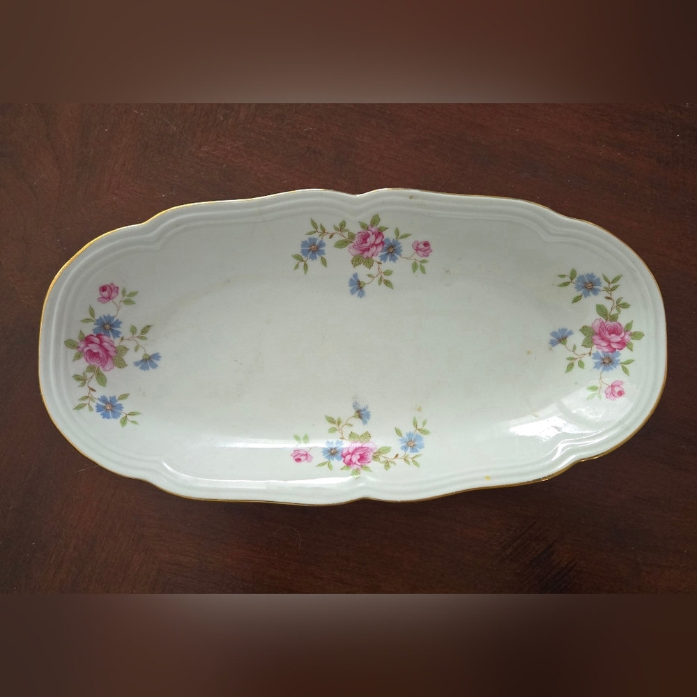 Floral Oval Serving Platter